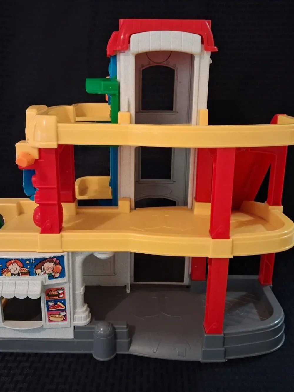VTG Fisher-Price Little People Garage Gas Station Car Wash Playset 1999 Works!